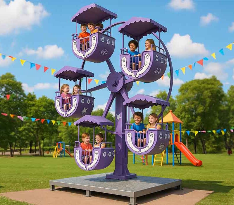 5 kovalı dönme dolap çizim şeklinde