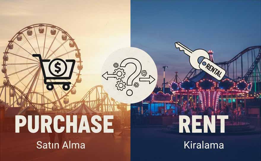 Lunapark makinesi kiralama mı satın almak mı daha mantıklı
